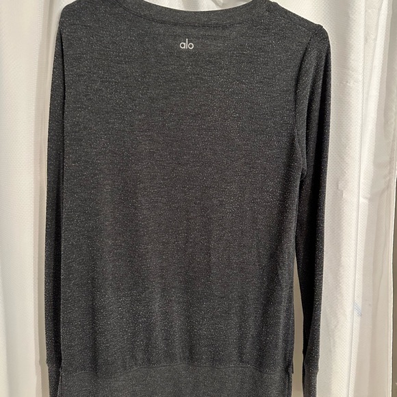 Long sleeve Alo dark grey sweater - Picture 3 of 4